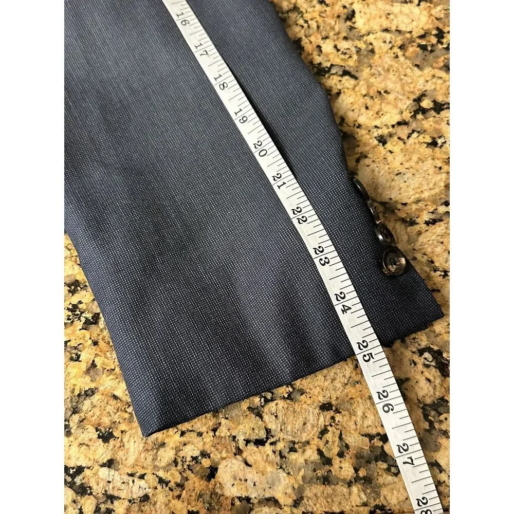 Burberry London Collins 2 Button Dual Vented Blue Blazer 52L Made In Italy‎ Wool